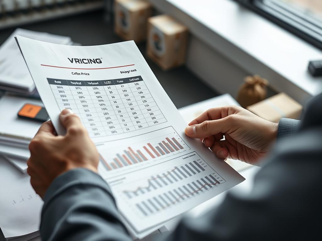 Business professional analyzing wholesale Nescafe coffee pricing factors