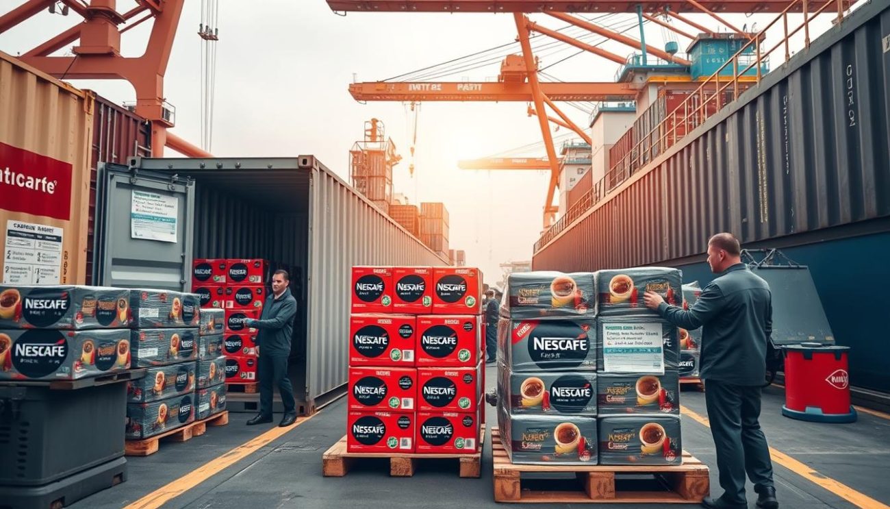 International shipping containers with Zeki Frucht GmbH wholesale coffee products