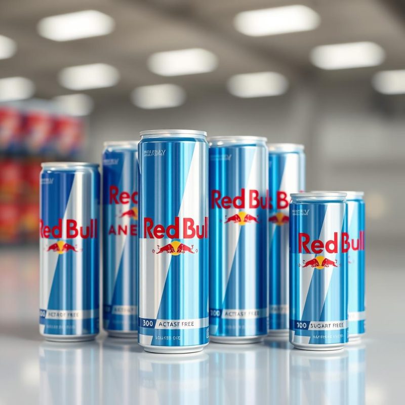 Red Bull Sugar Free cans showing the sugar-free variant for wholesale orders