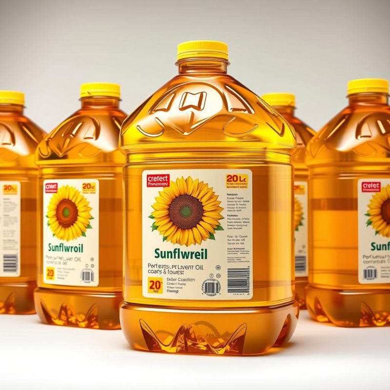 Bidones de aceite de girasol de 20 litros para venta al por mayor