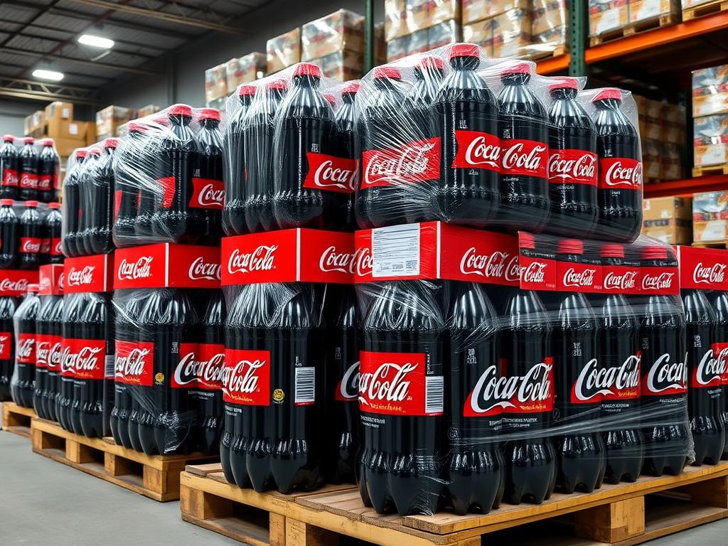 Coca-Cola 1.5L and 2L bottles in wholesale packaging for bulk orders