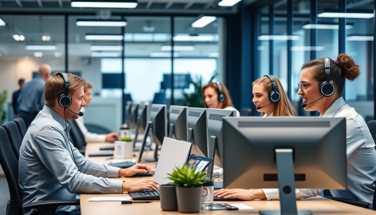 Customer service team assisting with wholesale orders