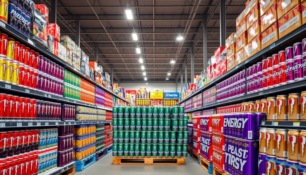 Energy drinks for supermarkets