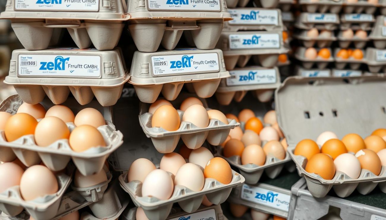 Fresh table eggs wholesale from Zeki Frucht GmbH ready for global distribution