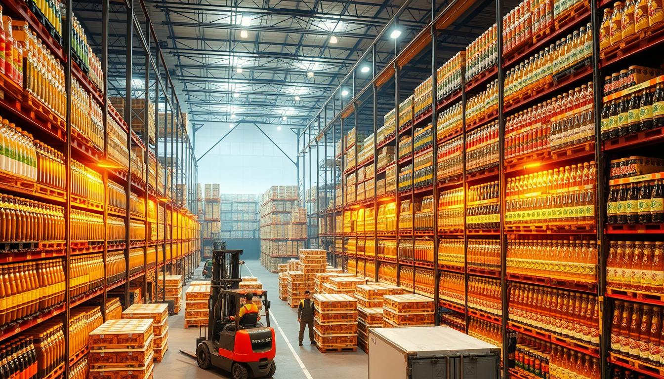 Glass bottled soft drinks distributor