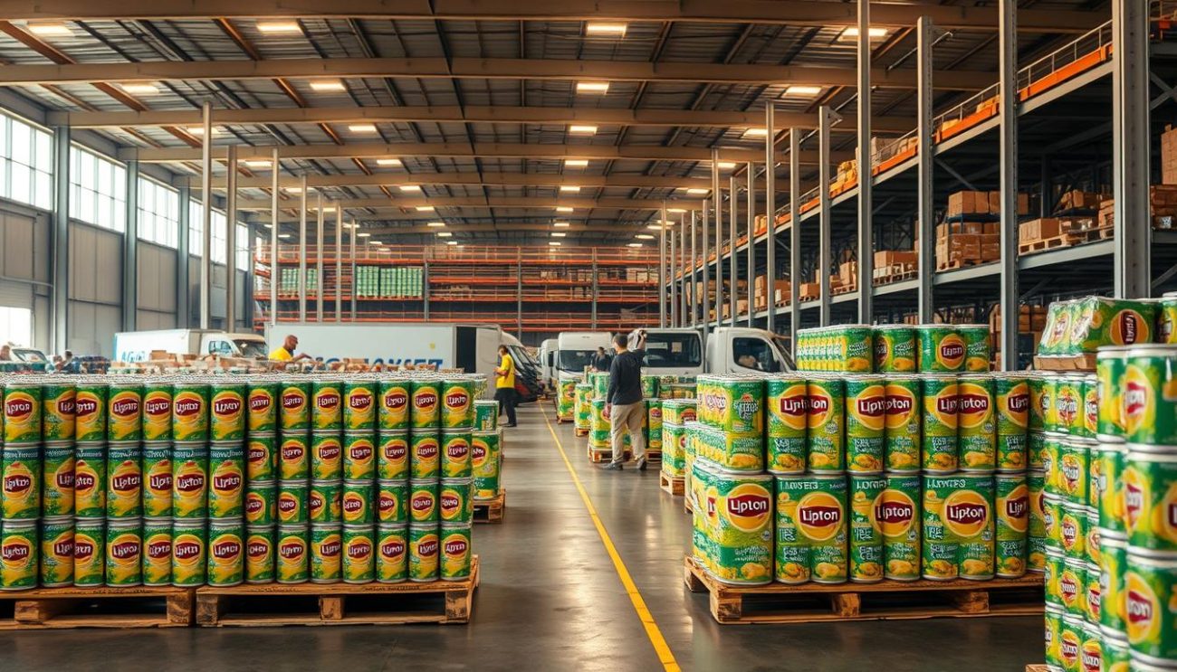 Lipton Ice Tea cans distributor