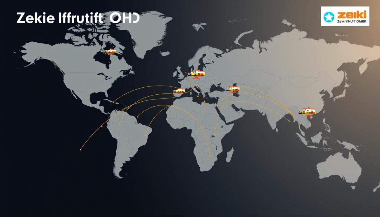 Map showing global shipping destinations for cream chargers