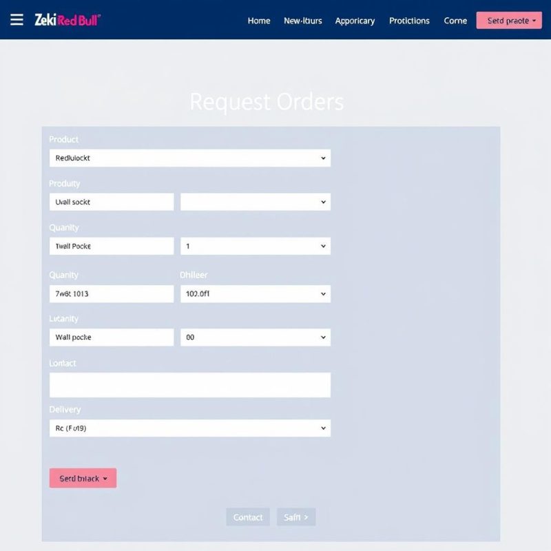 Online quote request form for Red Bull wholesale orders Online quote request form for Red Bull wholesale orders