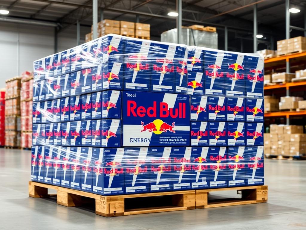 Red Bull Palette mit 108 Kartons zum Großhandelspreis