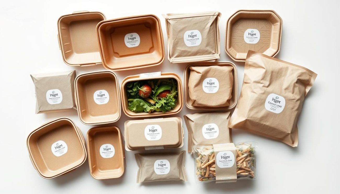 Sustainable food packaging collection from Zeki Frucht GmbH featuring compostable containers and eco-friendly packaging solutions