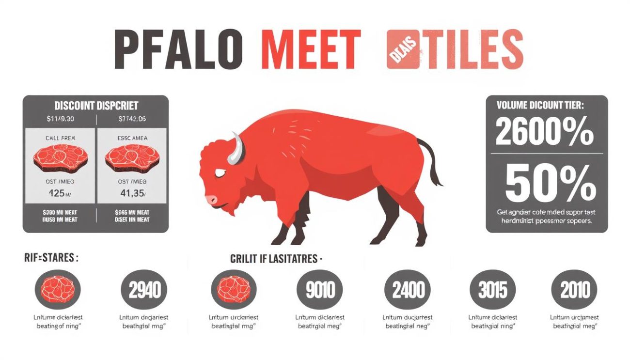 Buffalo meat wholesale pricing chart and volume discounts