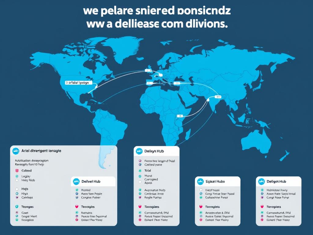 Global shipping map for Ariel detergent powder wholesale distribution