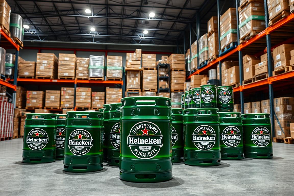 Heineken Beer kegs for hospitality and retail businesses in Middle East