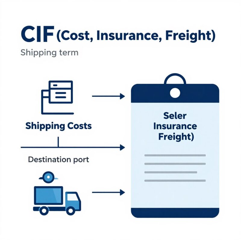 CIF shipping term visualization for Red Bull pallets Canada wholesale