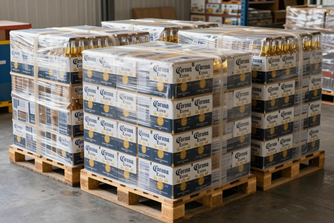 Corona Extra beer being distributed to Swedish HORECA customers