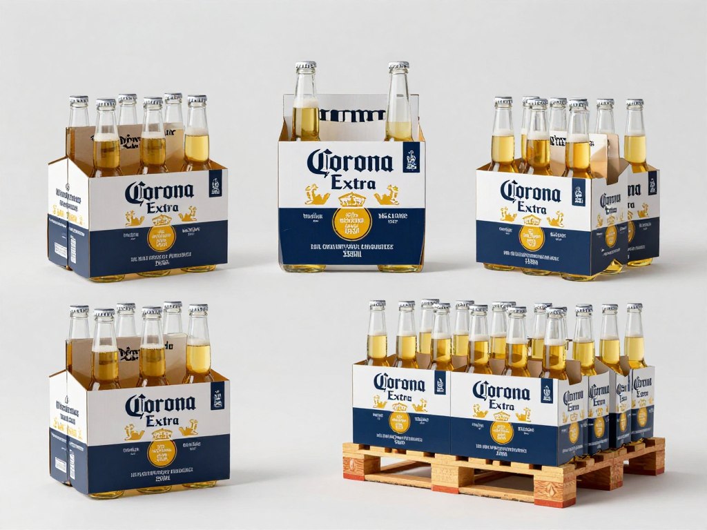 Presentación mayorista de cerveza Corona al por mayor en diferentes formatos