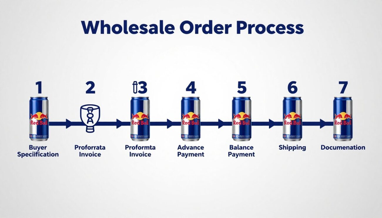 Processo de importação de Red Bull em atacado para o Brasil