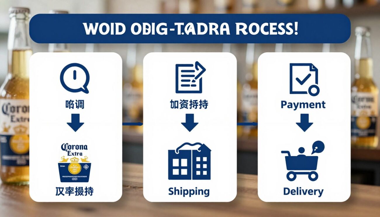 Quy trình đặt hàng Corona Extra bán sỉ