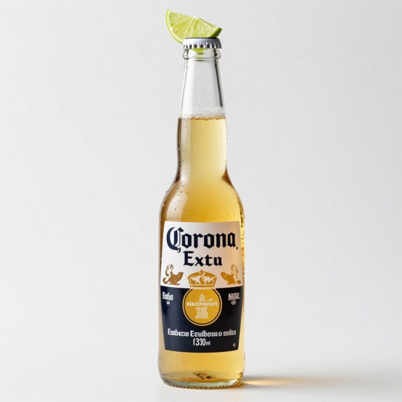 Пиво Corona Extra в стандартной бутылке 330 мл с лаймом