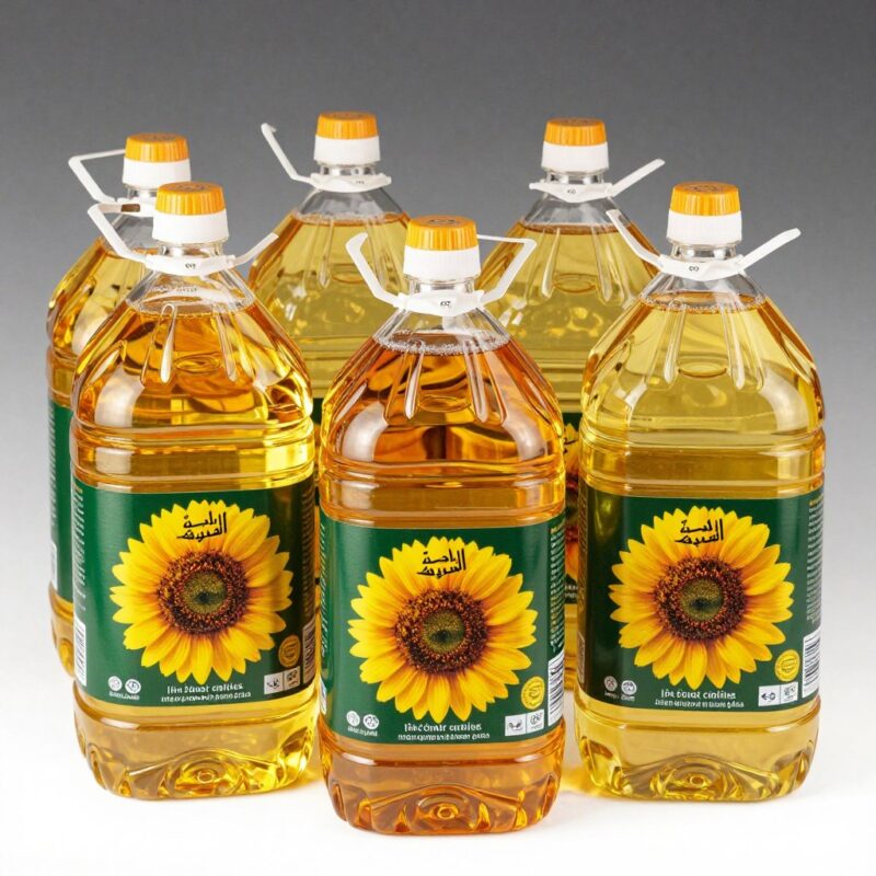 5L sunflower oil containers for Middle East wholesale distribution