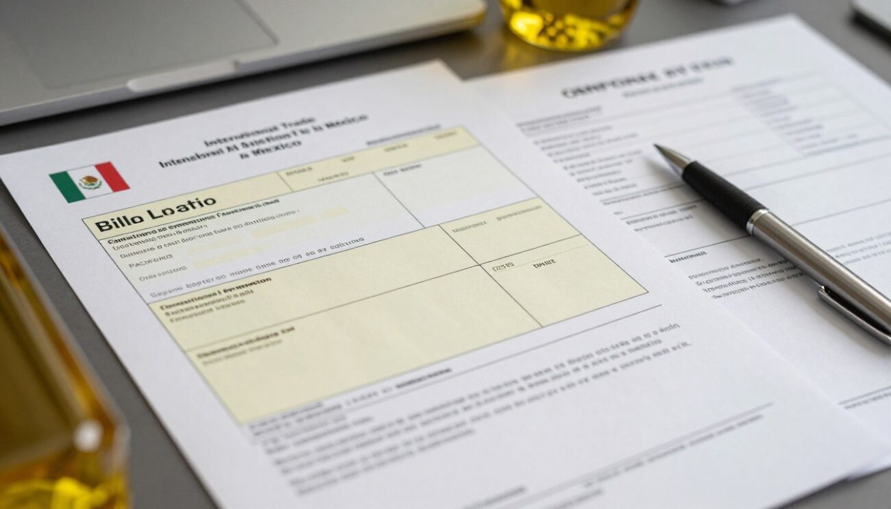 Aceite de girasol al por mayor México - Documentación comercial internacional