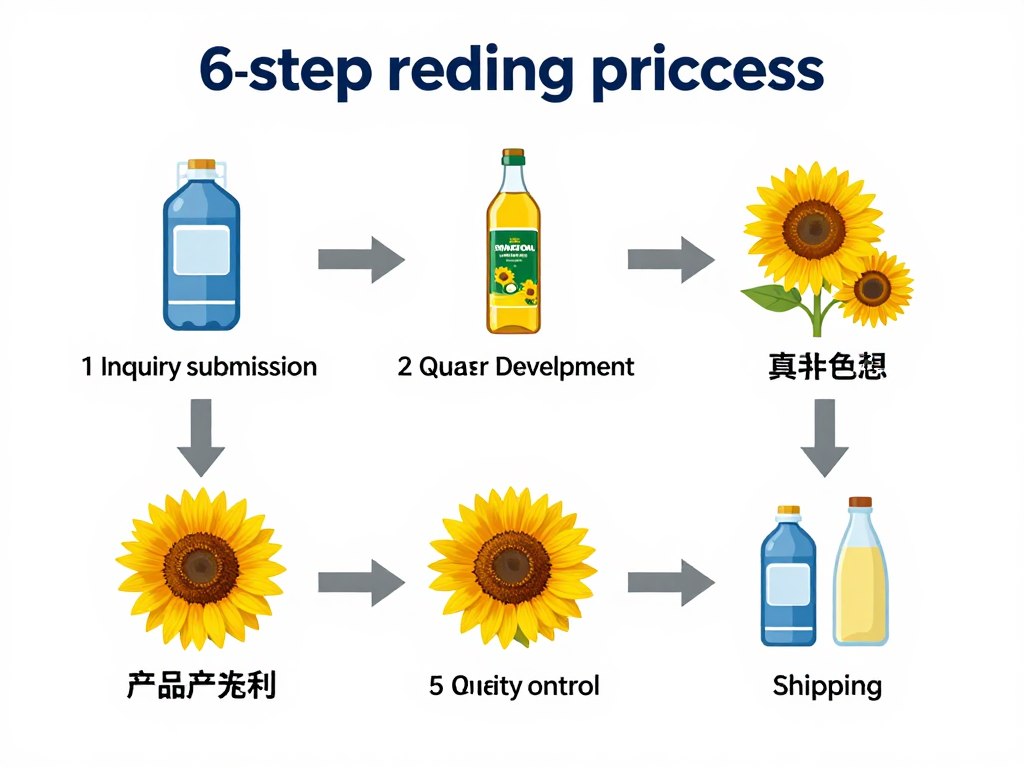 B2B ordering process for sunflower oil wholesale to Asian markets
