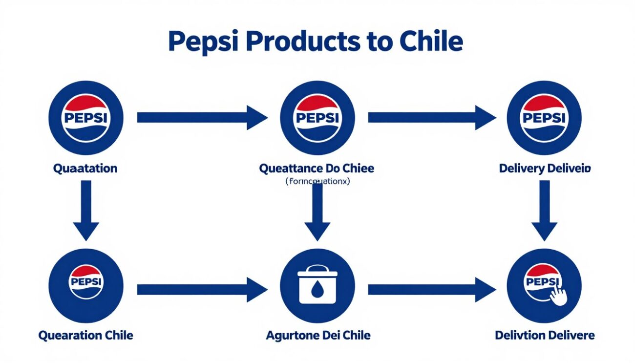 Diagrama de flujo del proceso de importación de Pepsi a Chile