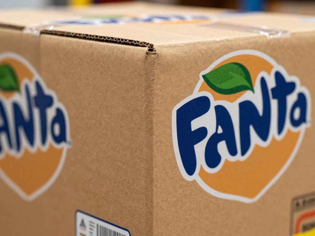 Fanta export carton corner stability detail for wholesale shipping