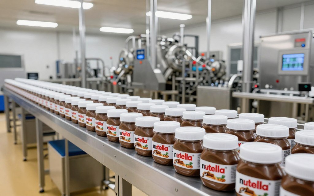 Fresh Nutella batch quality control in European FMCG production facility