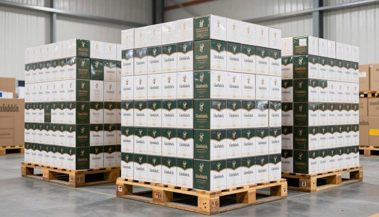 Glenfiddich wholesale supply ready for export to Middle East markets