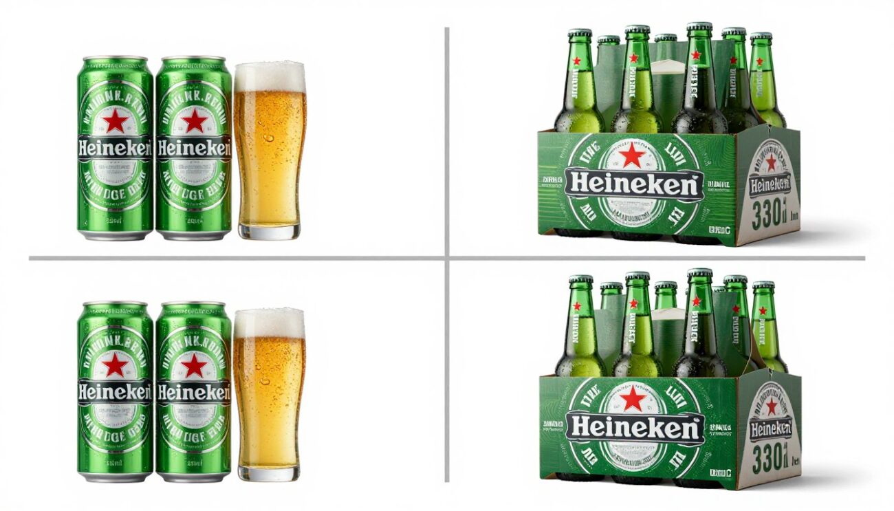 Heineken beer 250 available 330 formats for bulk distribution