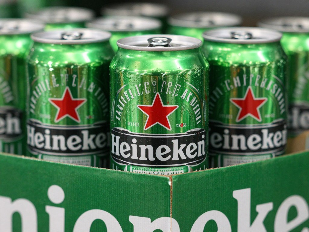 Heineken cans wholesale format showing retail packaging for bulk orders