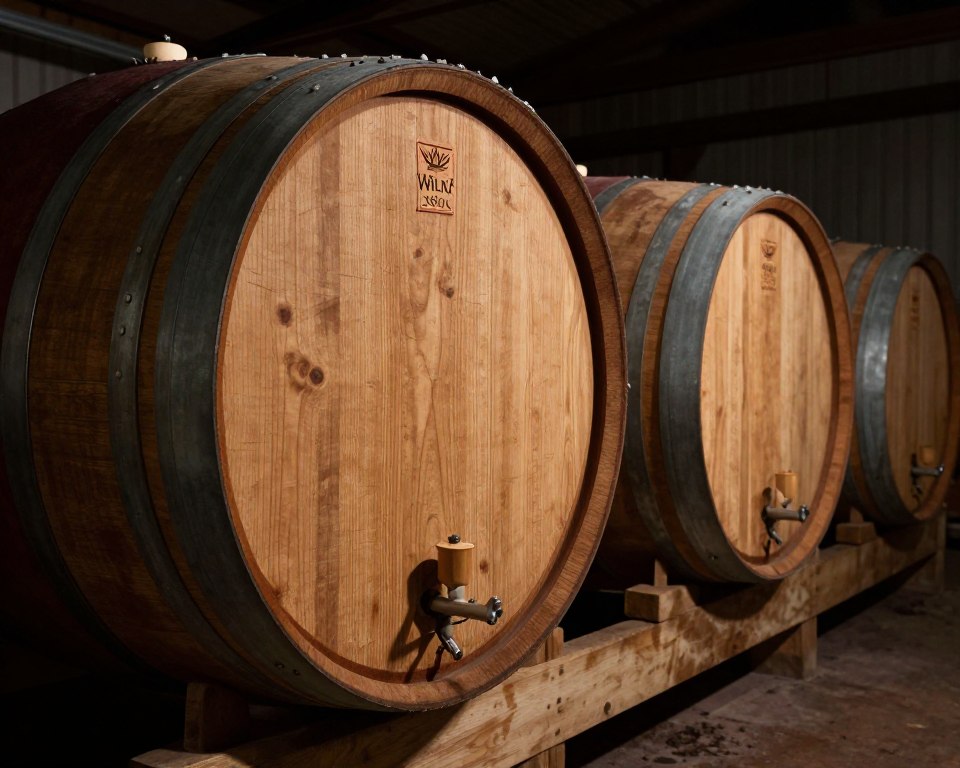 Macallan sherry oak casks aging single malt scotch whisky in warehouse