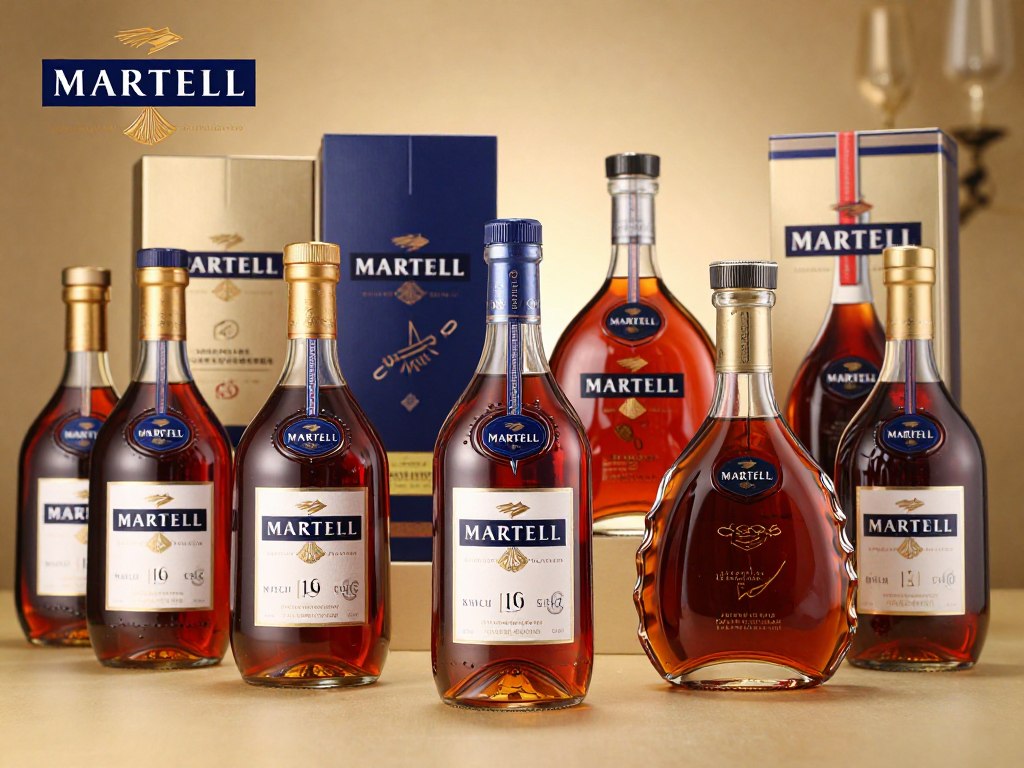 Martell cognac bottles collection