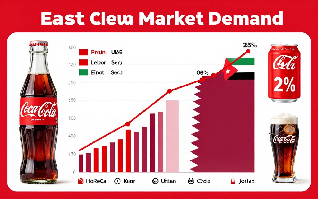 Middle East beverage market demand chart showing Coca-Cola growth trends
