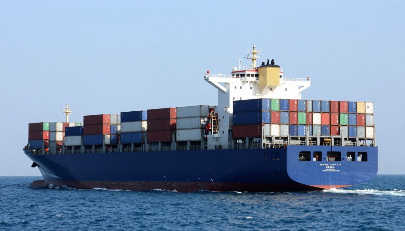 Ocean freight container ship beverage export