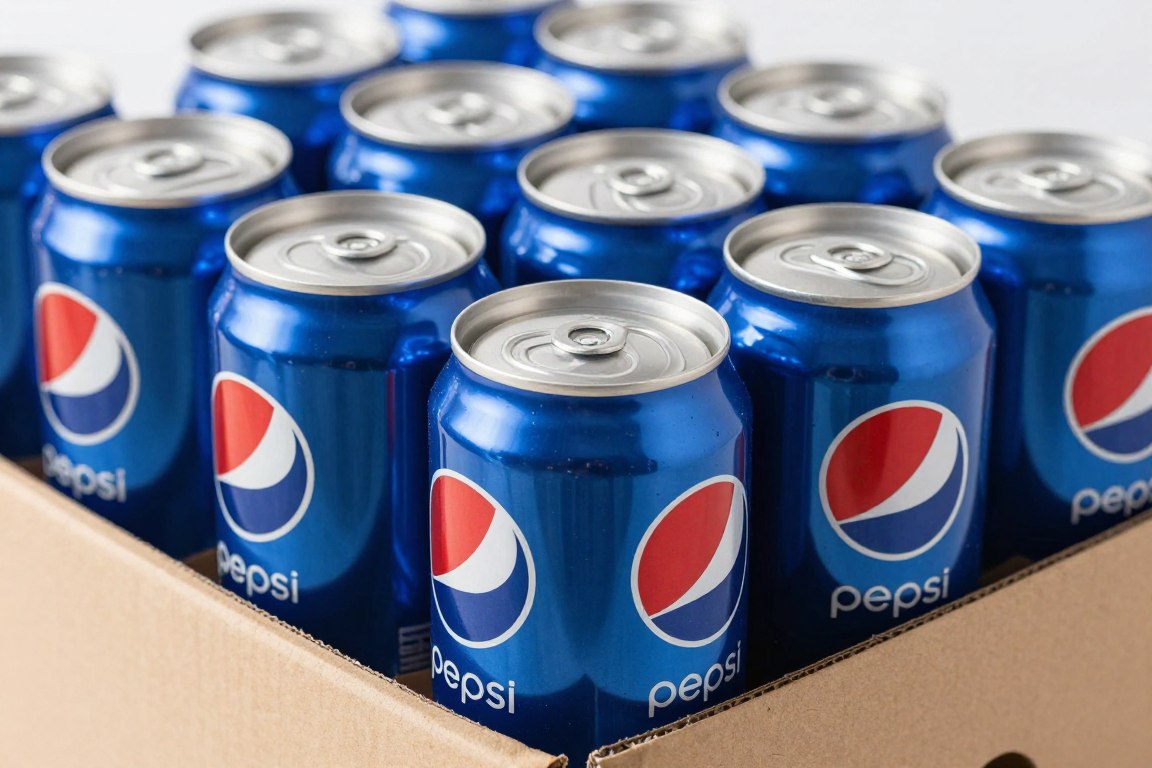 Pepsi 250ml cans in wholesale packaging configuration
