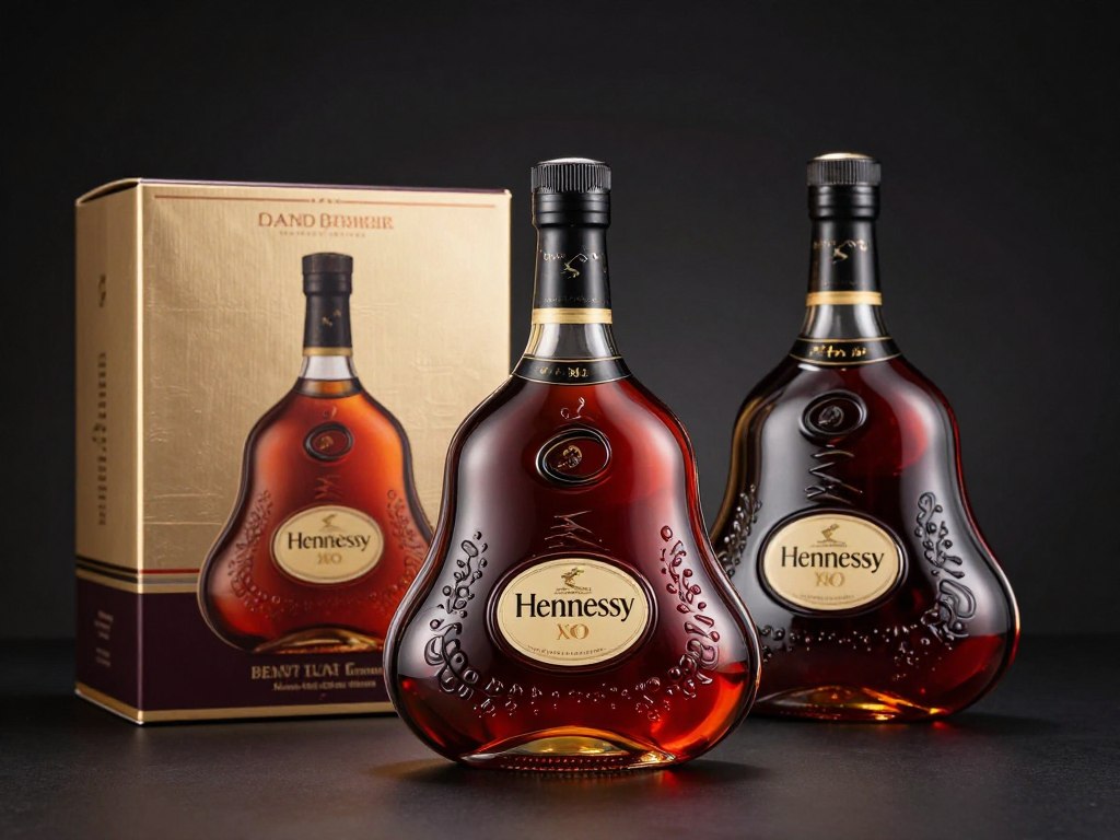 Premium cognac bottles Hennessy and Martell for wholesale coordination