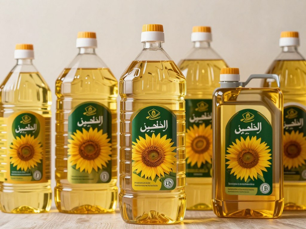 Premium refined sunflower oil in various packaging formats for wholesale Middle East market