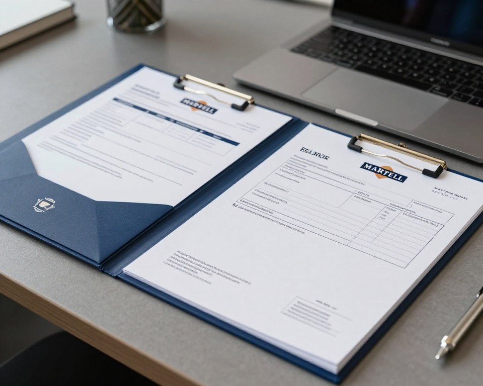 Professional business documentation for Martell Cordon Bleu wholesale trade including Bill of Lading