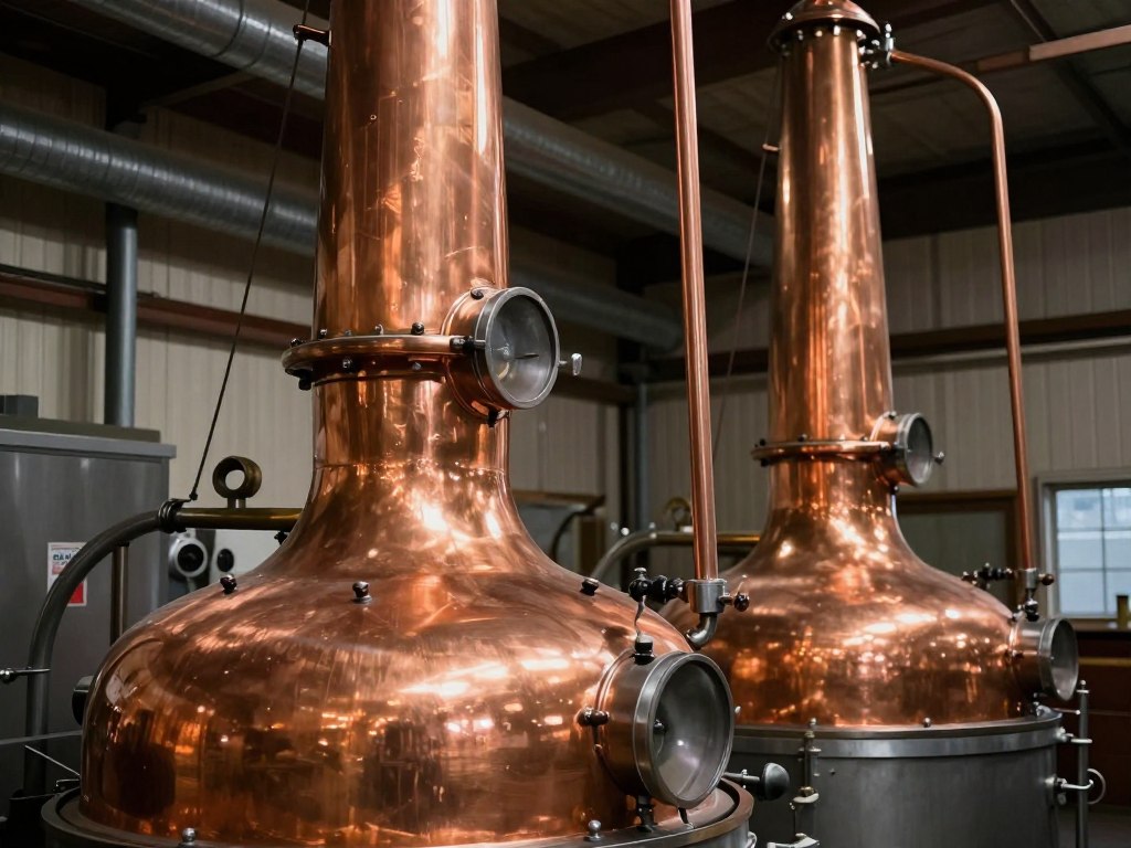 Scottish distillery copper stills whisky production heritage craftsmanship