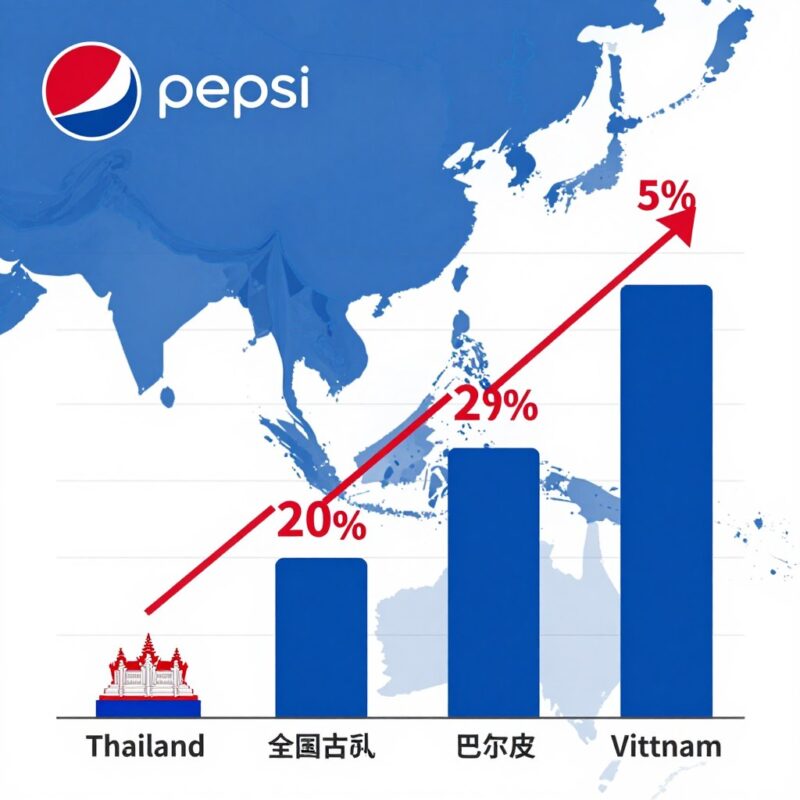 Southeast Asia Pepsi market growth chart showing increasing demand