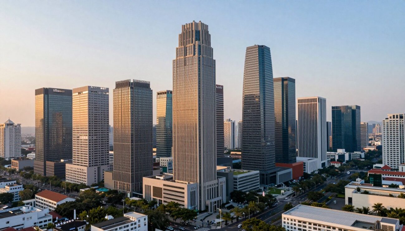 Southeast Asian skyline representing FMCG market growth and wholesale opportunities