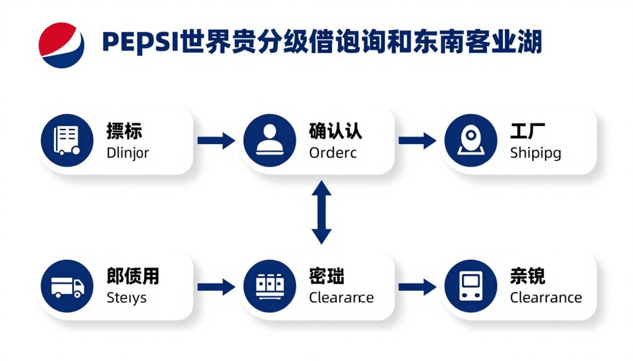Step-by-step import workflow for Pepsi wholesale to Southeast Asia