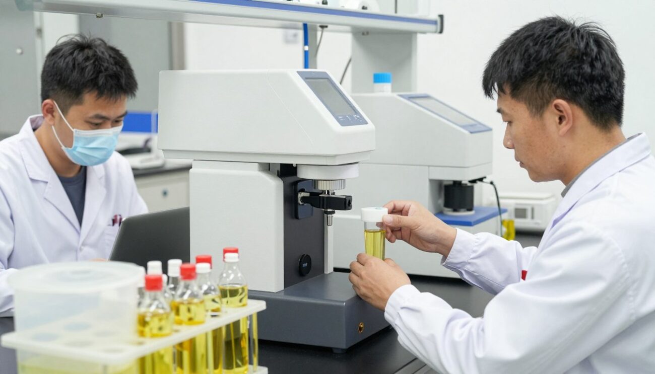 Sunflower oil quality testing laboratory for Middle East export standards