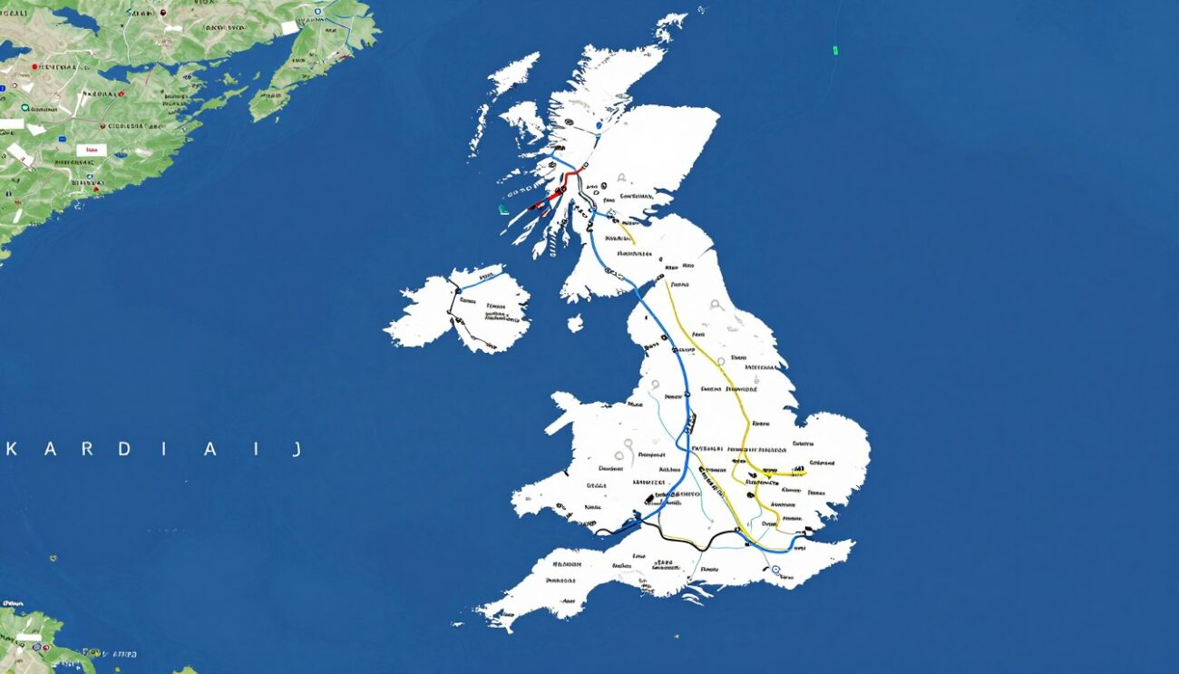 UK to South Africa whisky trade route map