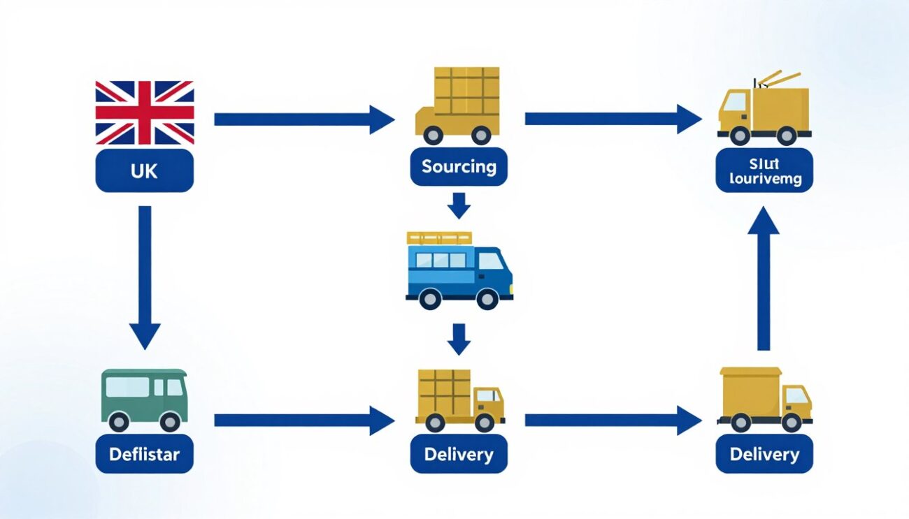 Whisky supply coordination workflow from UK to South Africa