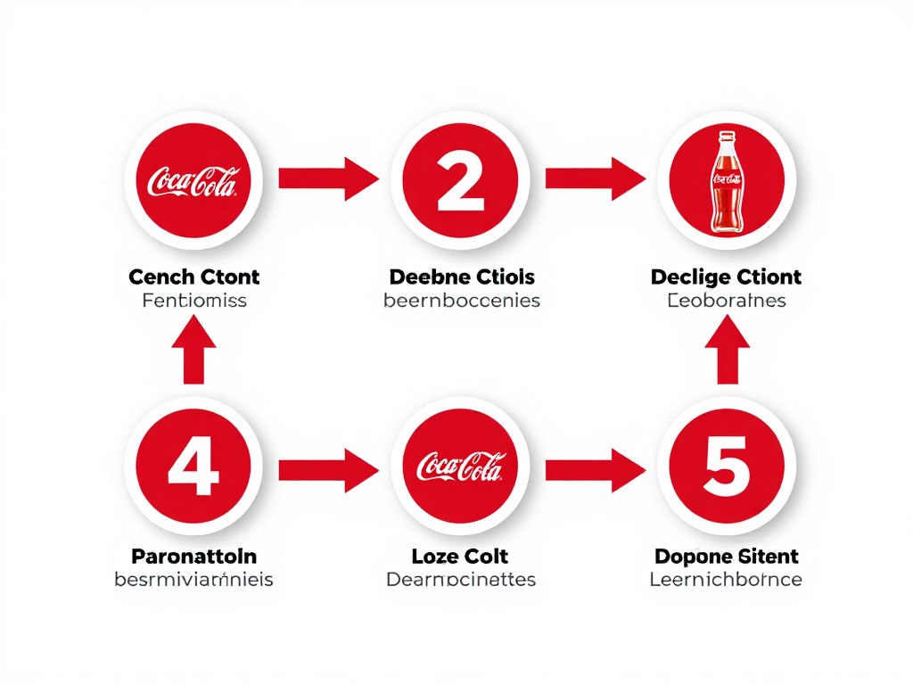 Workflow infographic bulk supply coordination coca cola wholesale supplier process steps