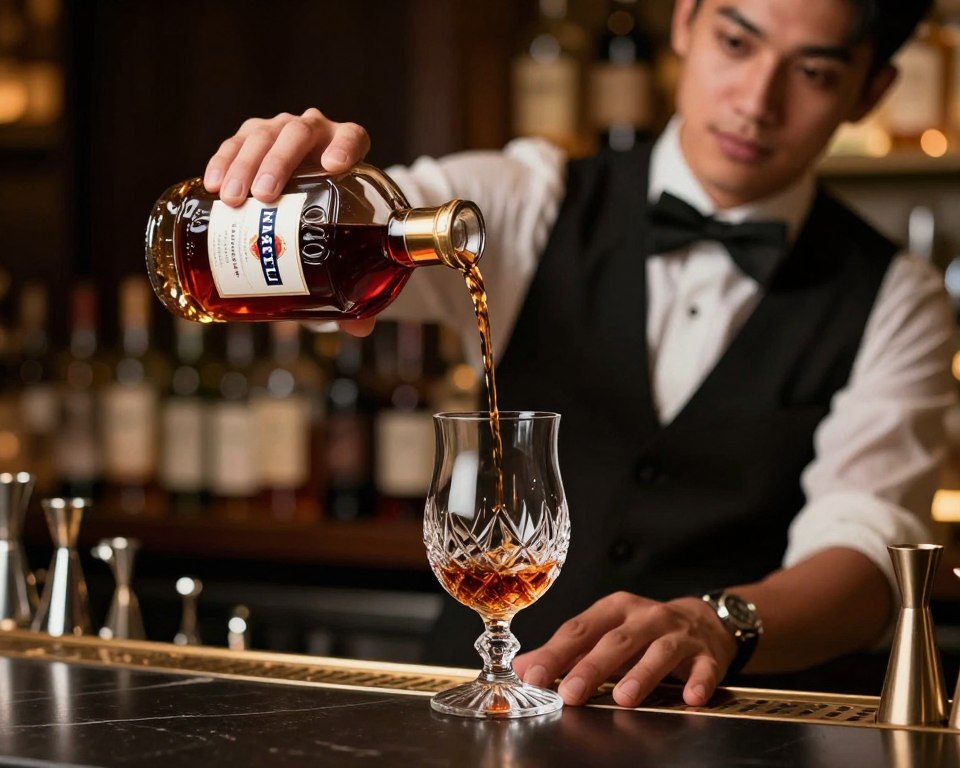premium bar service Martell cognac professional hospitality