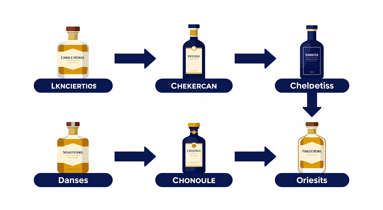wholesale supply workflow illustration with stages